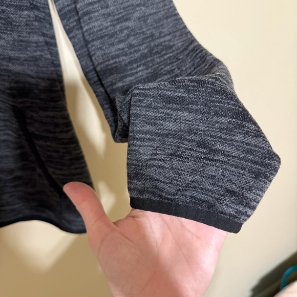 Black and Gray Marled 1/4 Zip - Picture 2 of 4